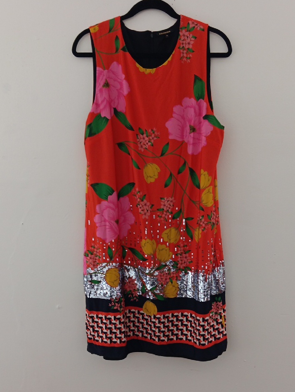 Kobi Halperin Sleeveless Sequin Accent Shift Dress  #3565